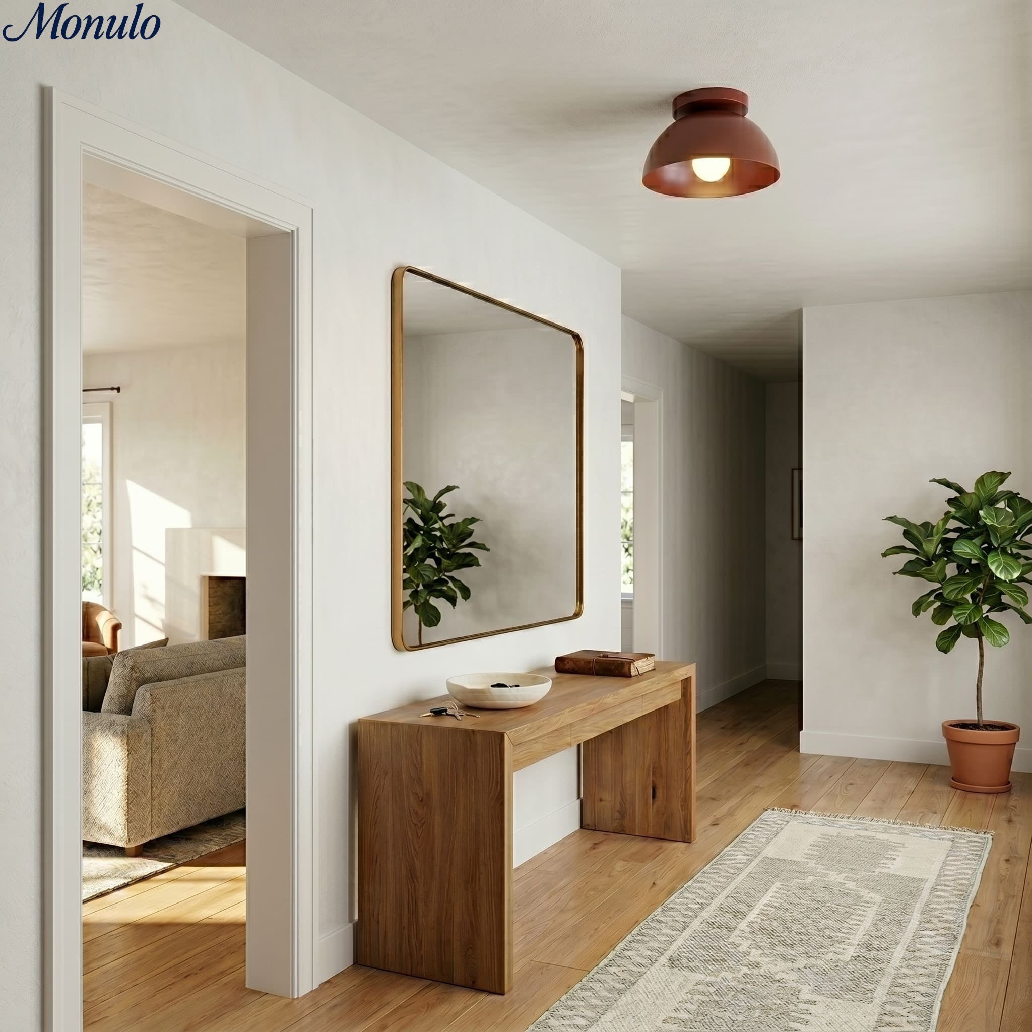 Minimalistische Plafondlamp Dome voor Compacte Ruimtes – Opbouwspot Beschikbaar in Meerdere Kleuren | Sansoti