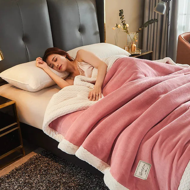 Weiche Fleecedecke für ein Doppelbett 150x200 cm Warme Wohndecke Winterdecke Sofa Wohnzimmer Schlafzimmer | Sansoti