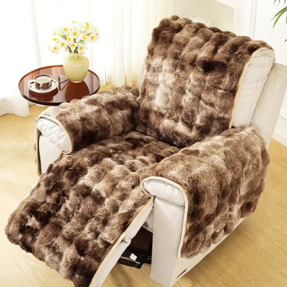Fluwelen Relax Fauteuil Hoes met Antislip | Luxe Textuur & Perfecte Pasvorm voor Bescherming | Sansoti