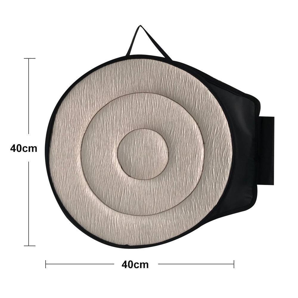 Draaibaar Zitkussen 360° Memory Foam Comfort Zwart Beige Koffie Rood Antislip voor Auto Kantoor Thuis Mobiliteitsondersteuning Ergonomische Zithulp | Sansoti