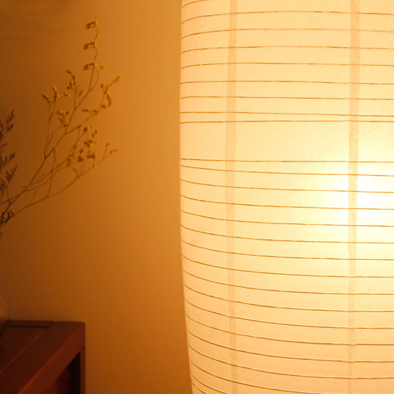 Stehleuchte Reispapier Säule 2xE14 137cm Wohnzimmer Schlafzimmer Skandinavische Stehlampe Weiß Papier Schirm Stimmungslicht | Restfield