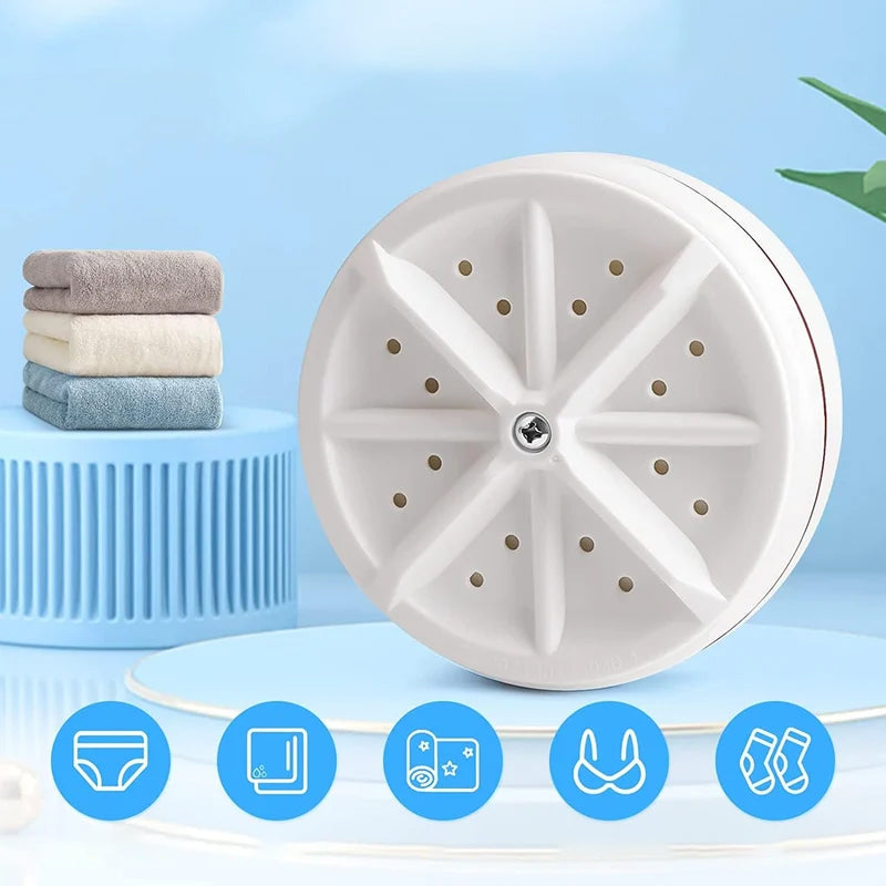 Compacte Ultrasone Wasmachine voor Reis Klein Wasgoed USB Aangedreven Draagbaar Portabel Wasapparaat | Sansoti