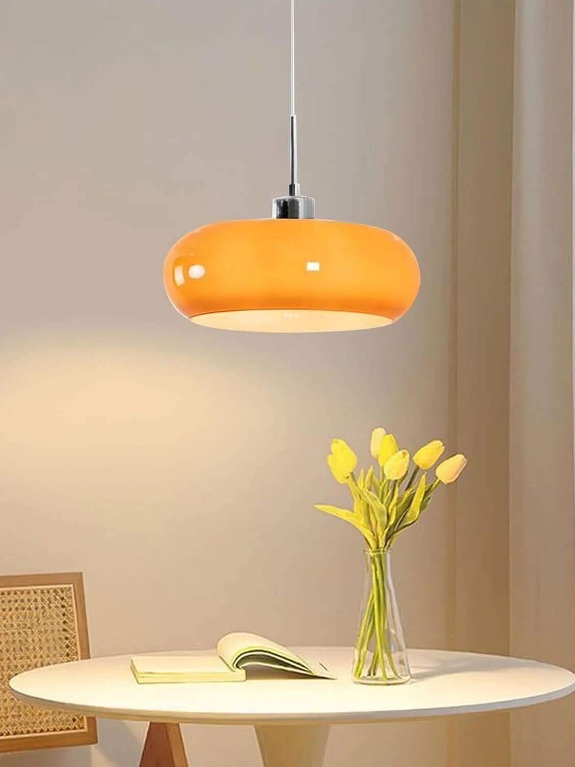Bauhaus Glazen Hanglamp Metaal 11cm Nordic Design Eetkamer Keuken | Sansoti