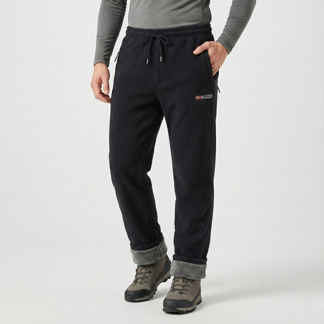 Padded Winter Trousers with Fleece Lining for Outdoor Activities, Winter Sports, Camping, Hiking, Skiing | Sansoti