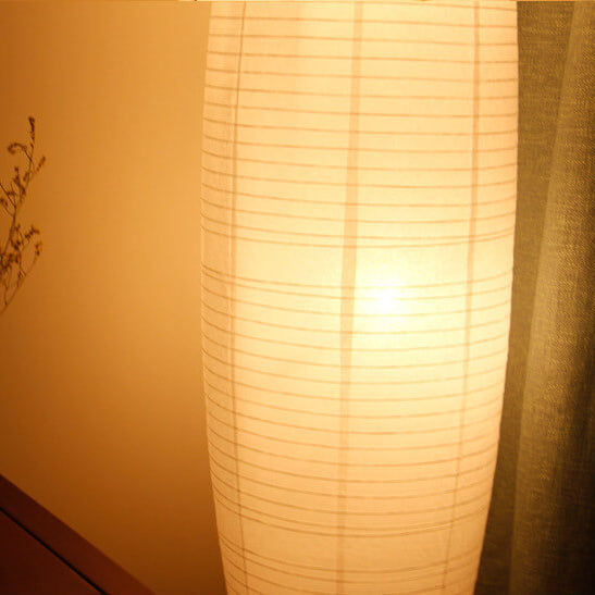 Stehleuchte Reispapier Säule 2xE14 137cm Wohnzimmer Schlafzimmer Skandinavische Stehlampe Weiß Papier Schirm Stimmungslicht | Restfield