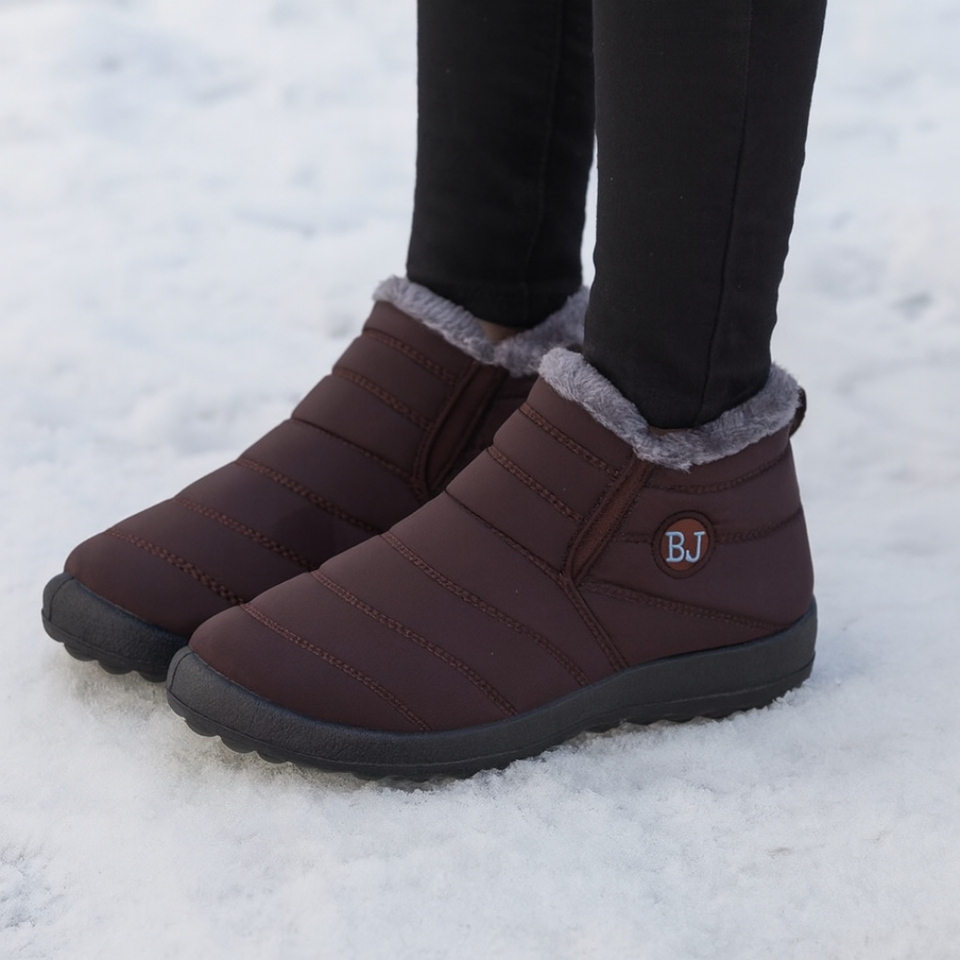 Wasserdichte Winterstiefel für Damen mit warmem Futter und rutschfester Sohle für Schnee, Kälte, Spaziergänge und Winterwetter | Sansoti