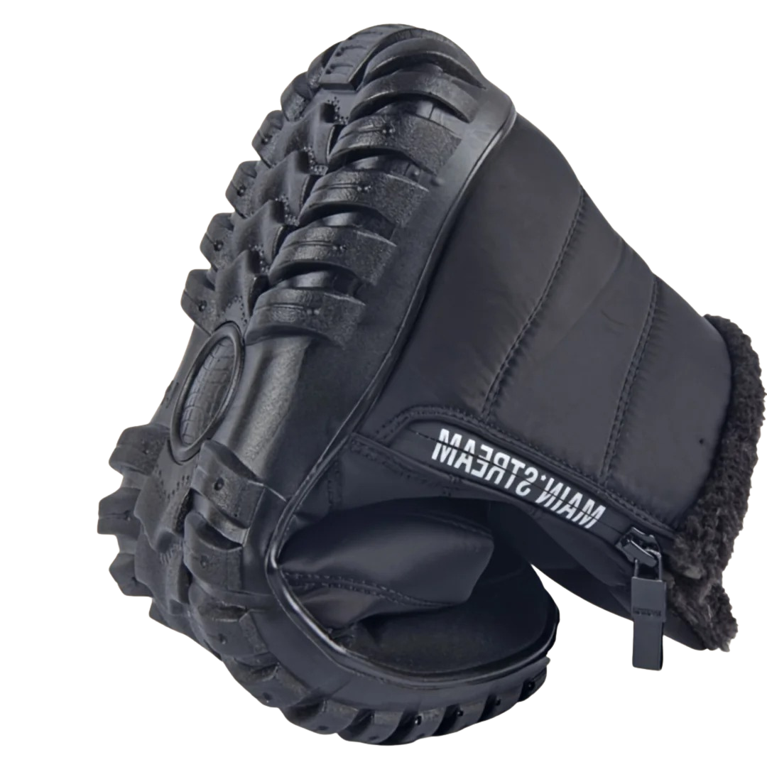Waterdichte Herenwinterlaarzen met Ritssluiting Antislip Zool Warme Voering Outdoor Winterschoenen Sneeuwlaarzen | Sansoti