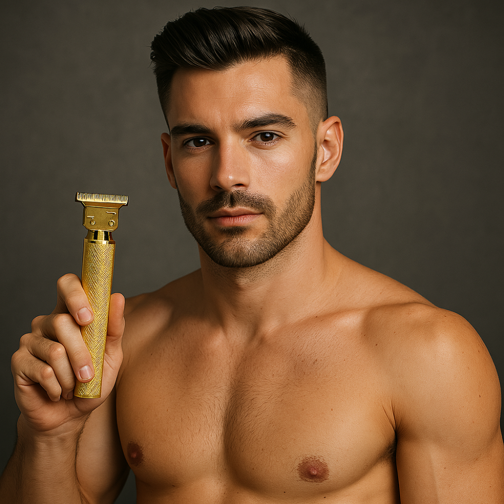Professionele Precisietrimmer met Koolstofstalen Mesjes – Oplaadbaar 120 Min – Barbier Kwaliteit voor Baardcontouren en Haarstyling Thuis | Sansoti
