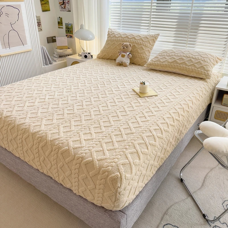 Luxe Dekbedovertrek Set Melkfluweel Zacht Warm Ademend Omkeerbaar Machinewasbaar Duurzaam Tweepersoons Kingsize | Sansoti