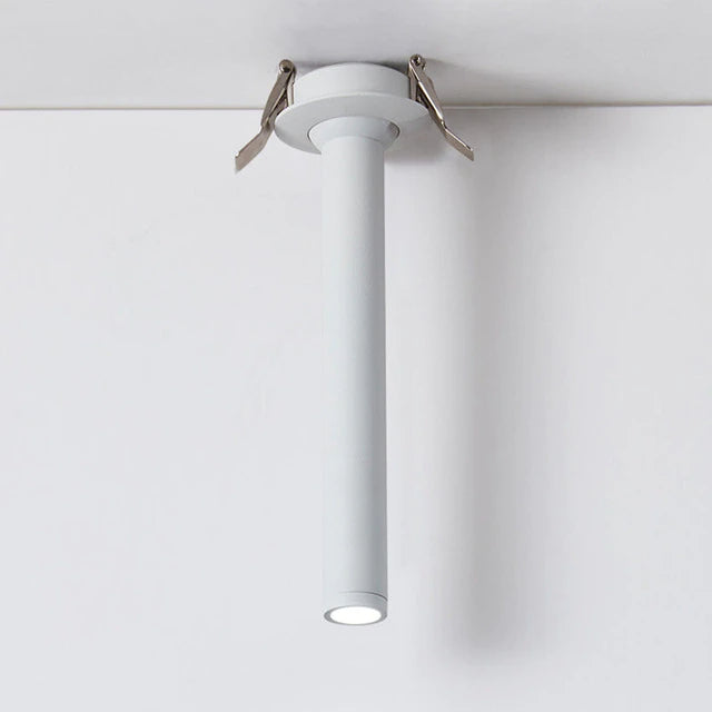Moderne LED Plafondspot Cilindrisch Design – 7W Inbouwspot Aluminium Zwart Wit Nikkel 12-32cm – Verstelbare Richtspot Warm/Koud Licht – Designverlichting Woonkamer Hal Gang Kantoor | Sansoti