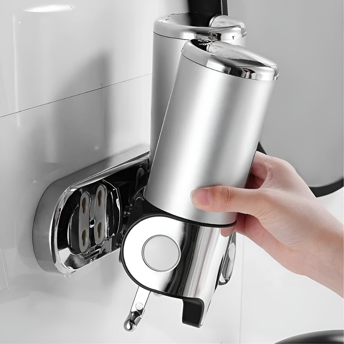 Wandzeepdispenser 500ml Wandmontage RVS Chroom Badkamer Keuken Enkel Dubbel Drievoudig Vloeibare Zeep | Sansoti
