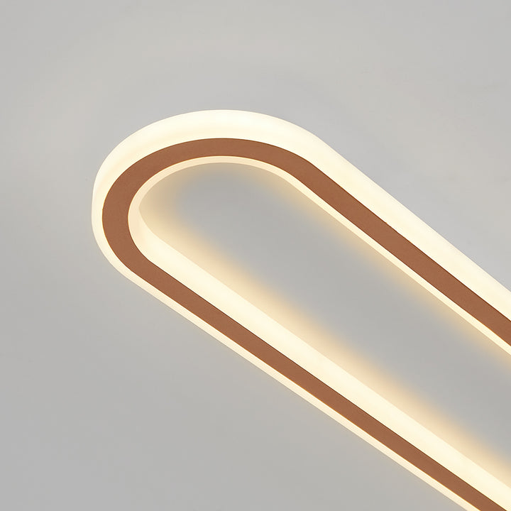 LED Deckenleuchte Langoval Schwarz Weiß Flur Wohnzimmer Schlafzimmer Modern Minimalistische Deckenbeleuchtung | Restfield