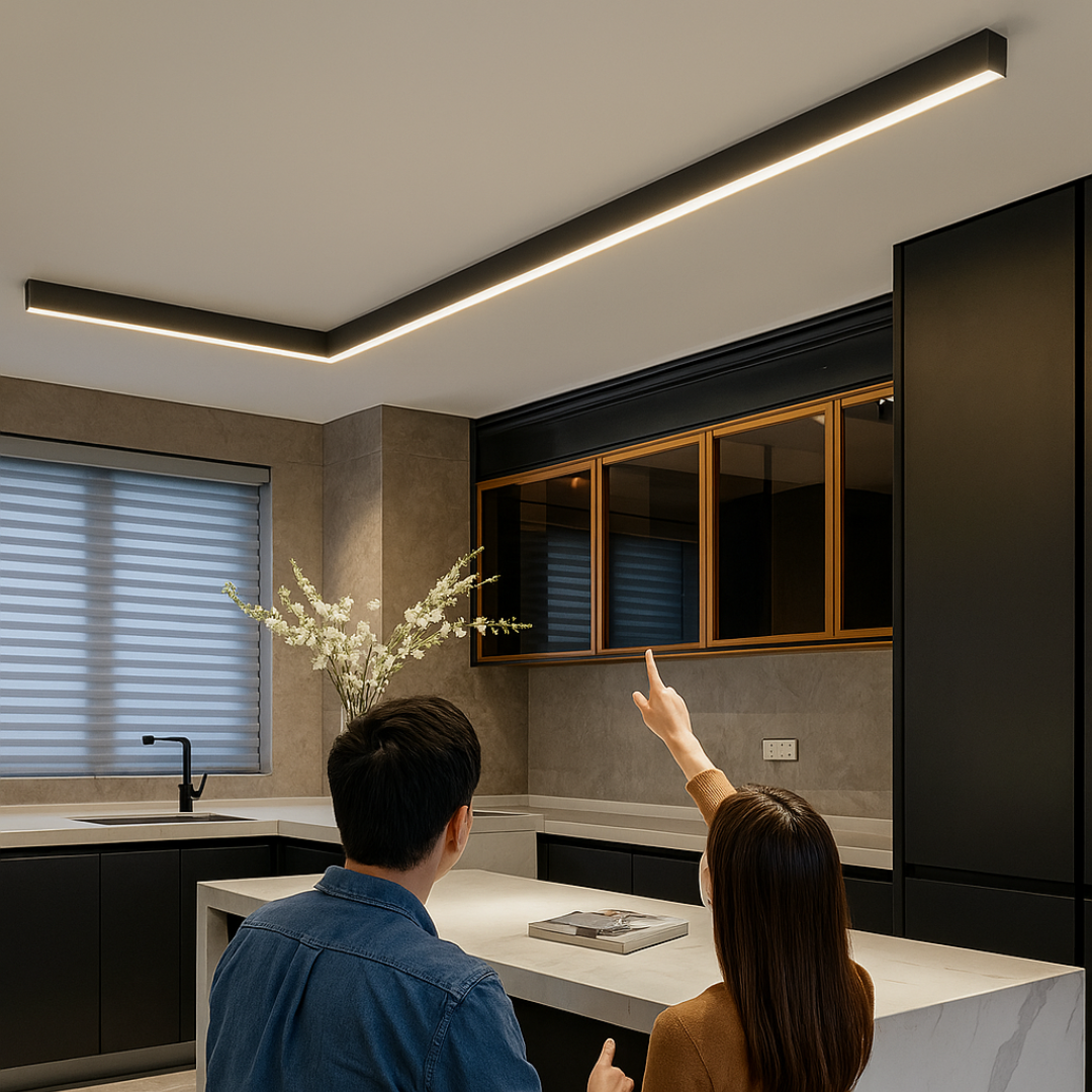 LED-Deckenleuchte im skandinavischen Design, warmweiß, aus Aluminium, dimmbar, für Wohnzimmer und Schlafzimmer, modern und stilvoll | Sansoti