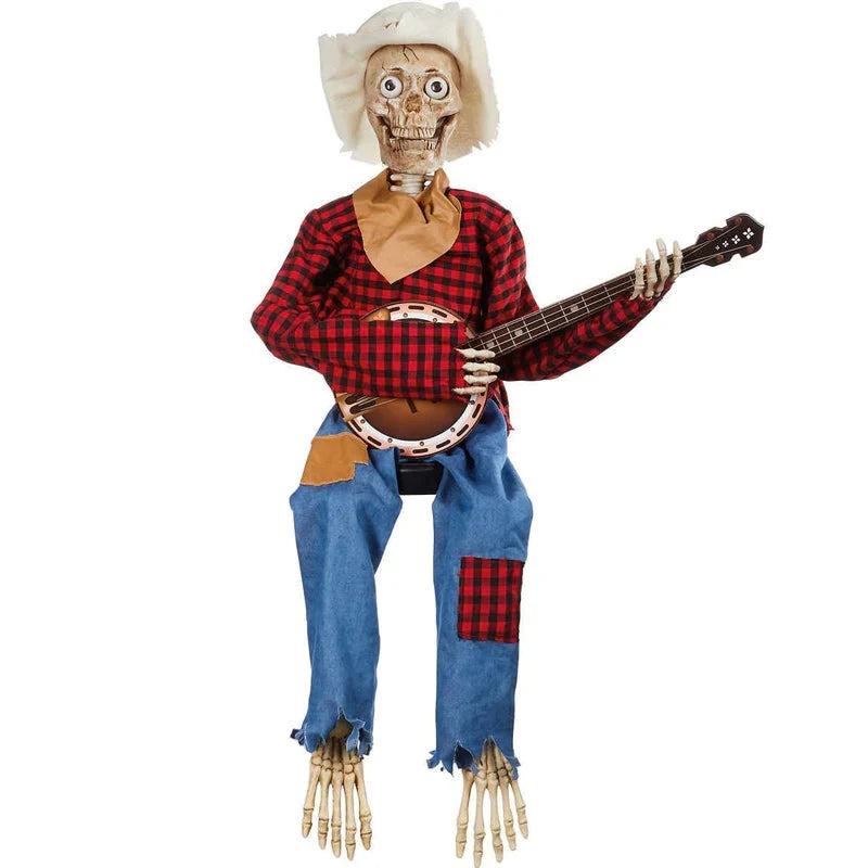 Geanimeerde Skeletfiguren met Bewegingssensor Geluid en Muziek voor Halloween Feest Decoratie Thema Party | Sansoti