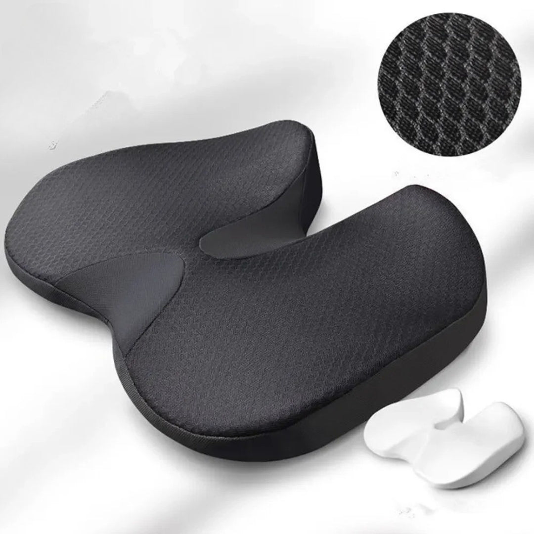 Ergonomisch Zitkussen Memory Foam Ademend Antislip Wasbaar Hoes Kantoor Auto Rolstoel 44x14cm | Sansoti