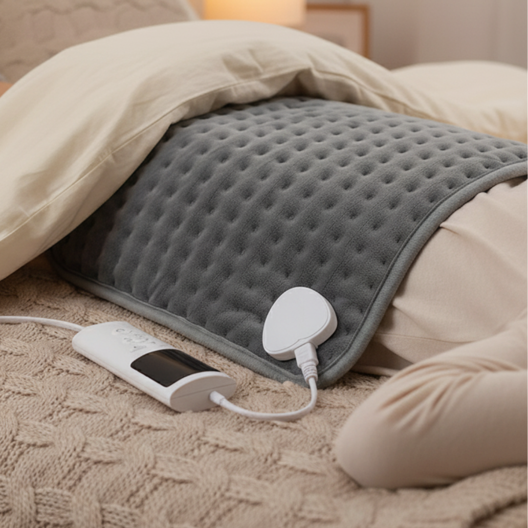 Heating Pad 60×30cm with Timer and 9 Temperature Settings, Heated Microplush for Back, Neck and Shoulders | Sansoti