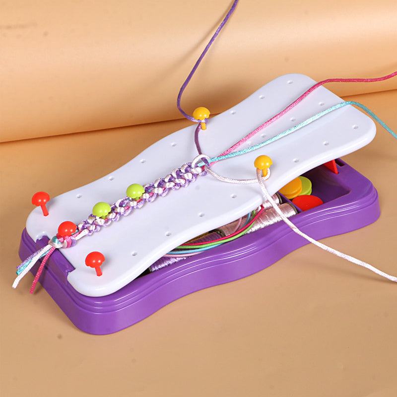 Kids' Braiding Kit for Making Bracelets Creative Toy with Braiding Disc Beads and Accessories DIY | Sansoti