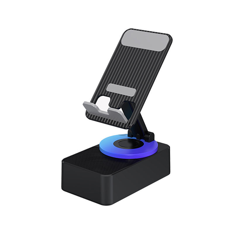 Wielofunkcyjny uchwyt na telefon z głośnikiem Bluetooth, bezprzewodowym dźwiękiem 360° oraz obrotową i regulowaną konstrukcją do smartfona | Sansoti