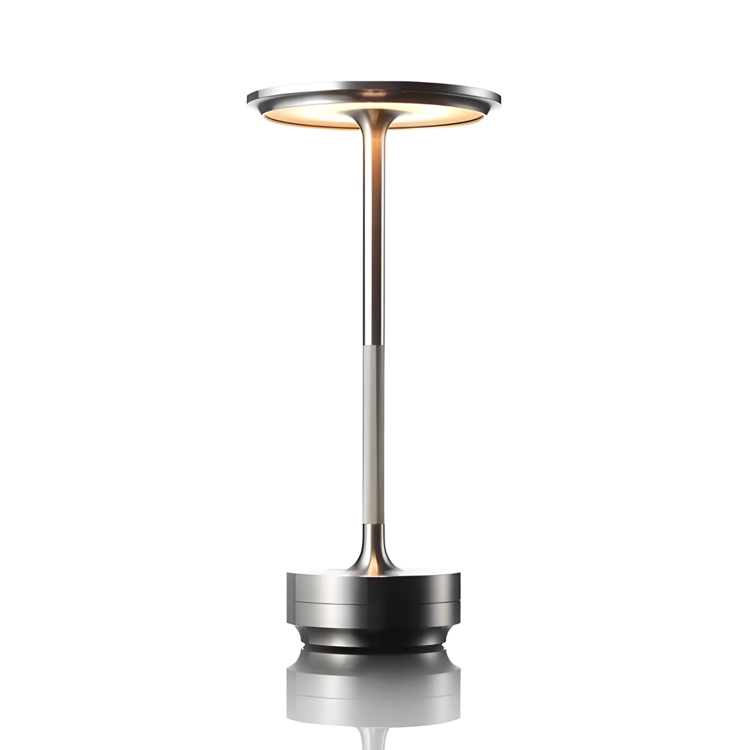 Oplaadbare LED Tafellamp met Dimfunctie Cilindervorm Metaal Draadloze Sfeerlamp | Sansoti