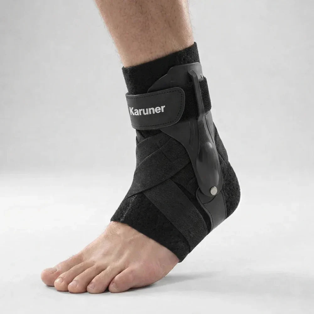 Ankle Brace with Lateral Stabilization for Sports Protection and Recovery Support – Breathable Adjustable Design | Sansoti