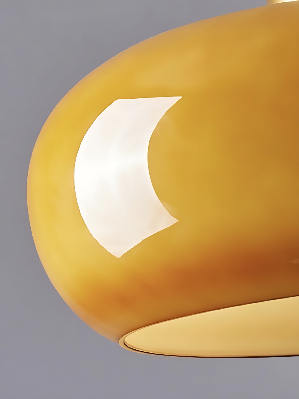 Plafondlamp Glazen Schijf Bauhaus Design Messing of Chroom Oranjegeel of Wit Glas Retro Stijlvolle Verlichting | Sansoti