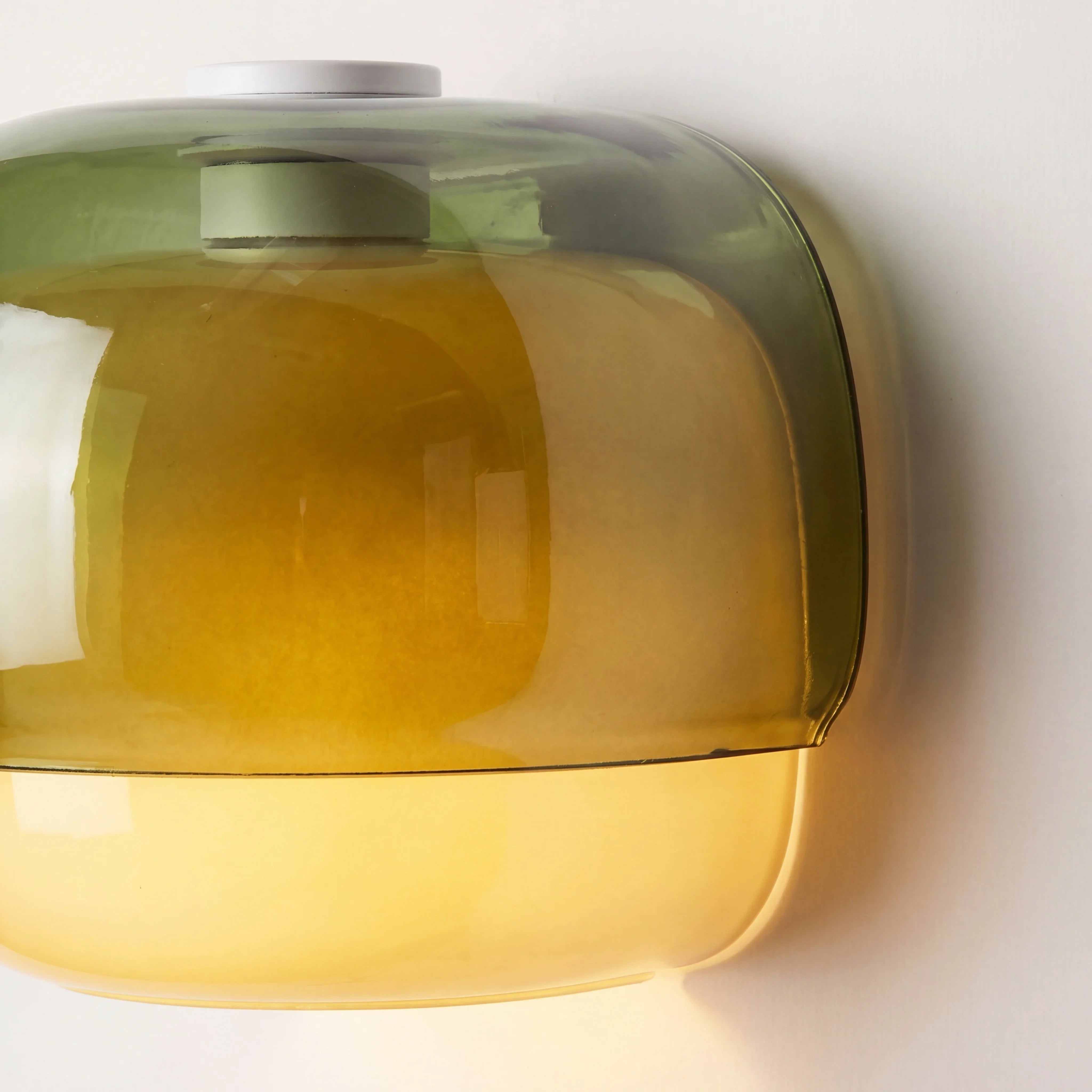 Moderne Glazen Wandlamp met Dubbele Paddenstoelkap – Kleurrijk Accent voor Slaapkamer en Gang | Sansoti