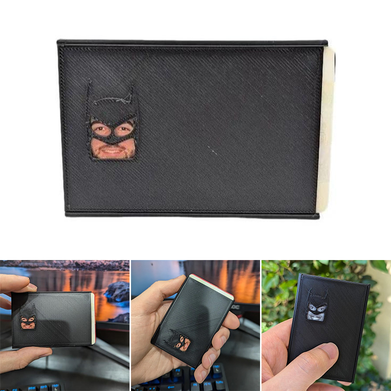 Superhero card holder with mask for ID card, driving licence, public transport card and badge, card holder for adults | Sansoti