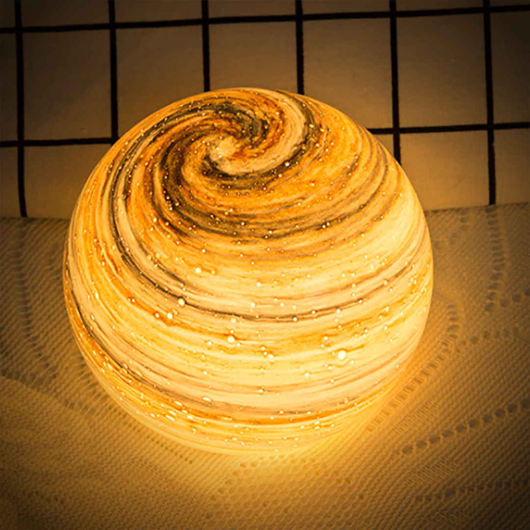 Maanlamp Glas 12 15 cm LED 16 Kleuren USB Tafellamp Slaapkamer Woonkamer Sfeerverlichting Nachtlamp | Sansoti