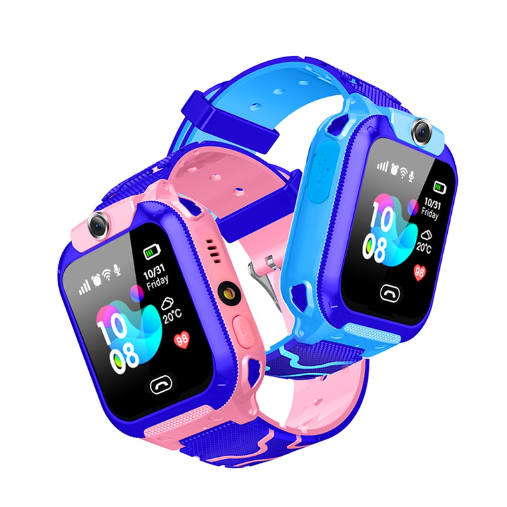 Smartwatch voor Kinderen met GPS-Tracker Telefoonfunctie SOS-Knop Ingebouwde Camera Kleurrijk Polshorloge voor Jongens en Meisjes vanaf 4 Jaar | Sansoti