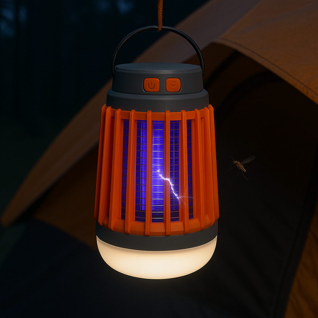 Solar Insectenlamp met UV-Licht en Campingverlichting voor Buiten Muggenbestrijding Tuin Terras Balkon | Sansoti