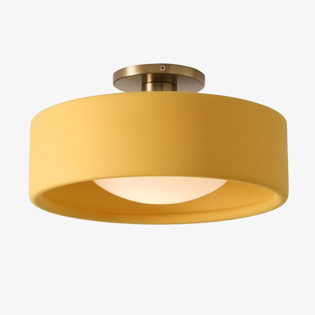 Porseleinen Plafondlamp met Strakke Montage – Moderne Lage Profiellamp Keramiek Opbouwverlichting | Sansoti