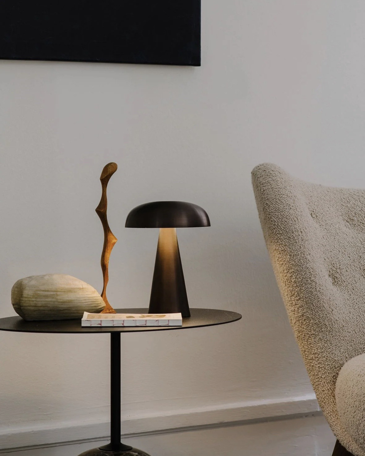 Draadloze Sculptuurlamp Acryl Dimbaar Touch Konus Vorm Decoratief Sfeerlicht Minimalistische Tafelverlichting Nachtlampje Woonkamer Slaapkamer | Sansoti
