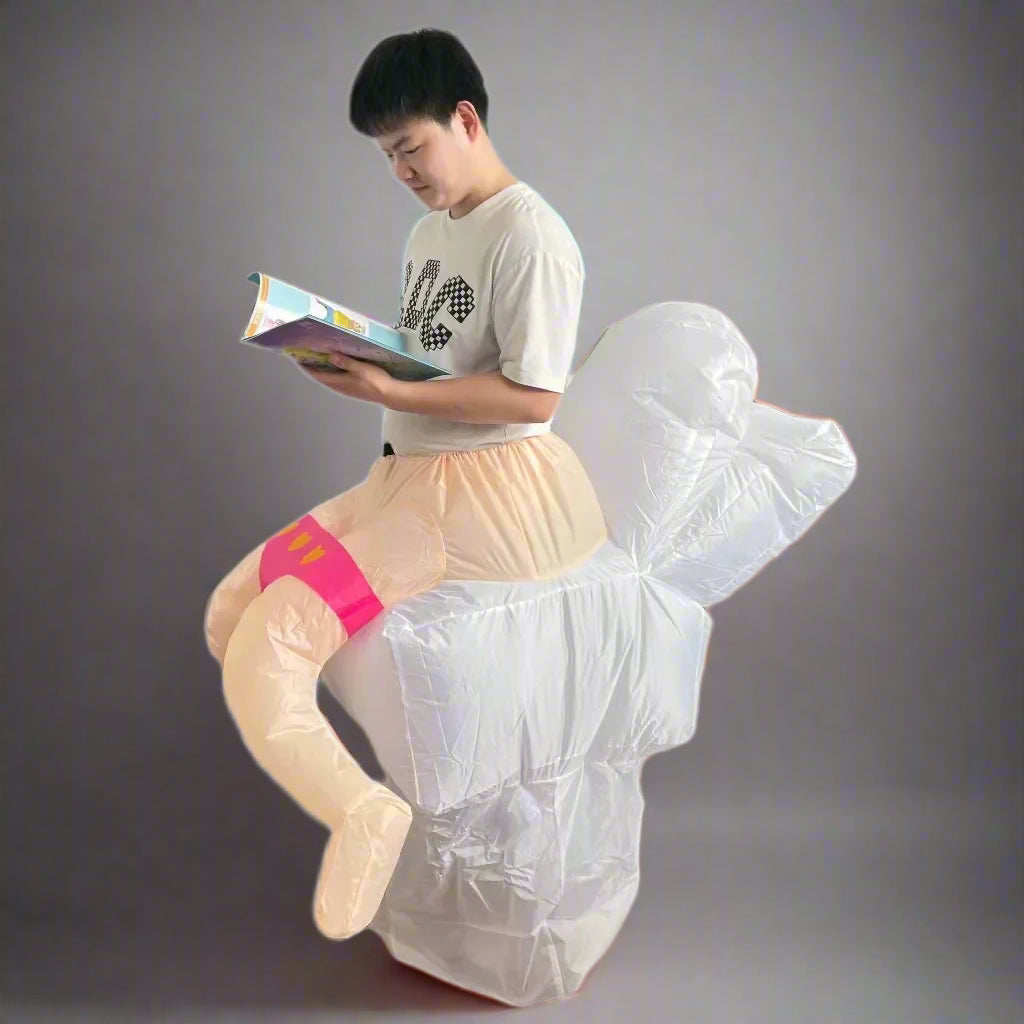 Inflatable Toilet Costume for Parent and Child - Funny Family Dress-Up Costume for Parties and Entertainment | Sansoti
