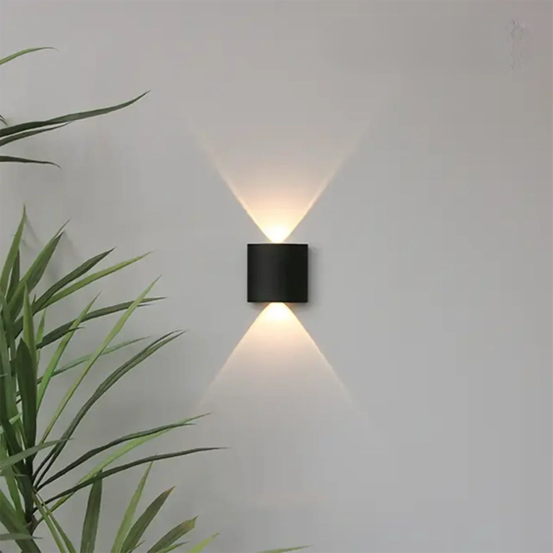 LED Wandlamp IP65 Binnen Buiten Gevellamp Patio Gang Up Down Light Zwart Wit | Sansoti