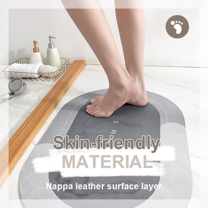 Zachte Badmat Antislip 40x60 cm | Superabsorberend Microvezel Droogloopmat voor Badkamer Keuken | Sneldrogend Vloerkleed met Antislip Onderkant | Sansoti