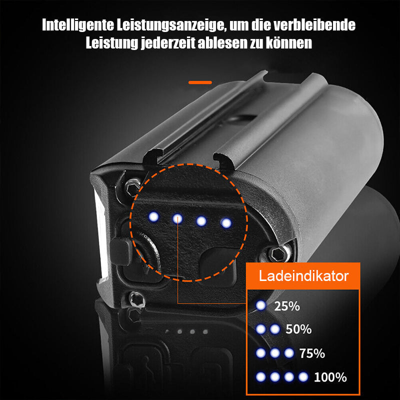 Fietsverlichting LED Voorlicht 900 Lumen Oplaadbaar Zwart Waterdicht Breed Verlichtingsveld Veilig Fietsen | Sansoti