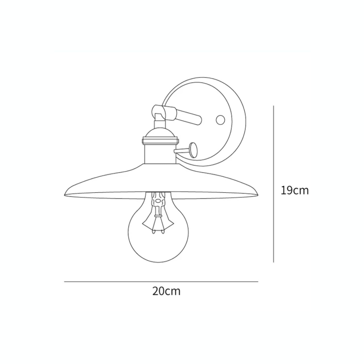 Wandleuchte Walnussholz Messing E27 20cm Rund Wohnzimmer Schlafzimmer Flur Japandi