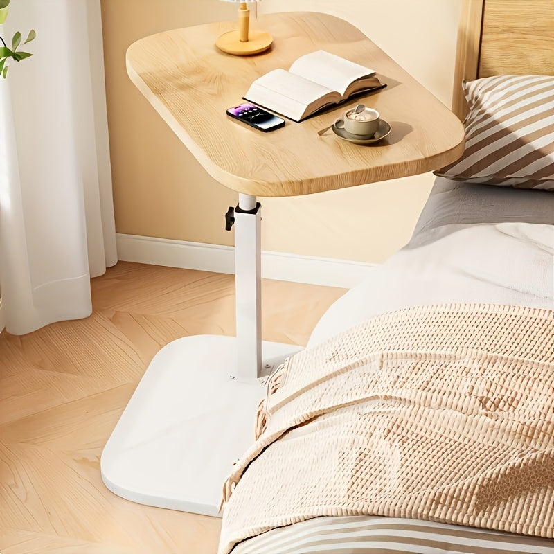 Table d’appoint réglable en bois et métal, noir, blanc, marron, beige, pour ordinateur portable, table de chevet, salon, chambre, canapé | Sansoti