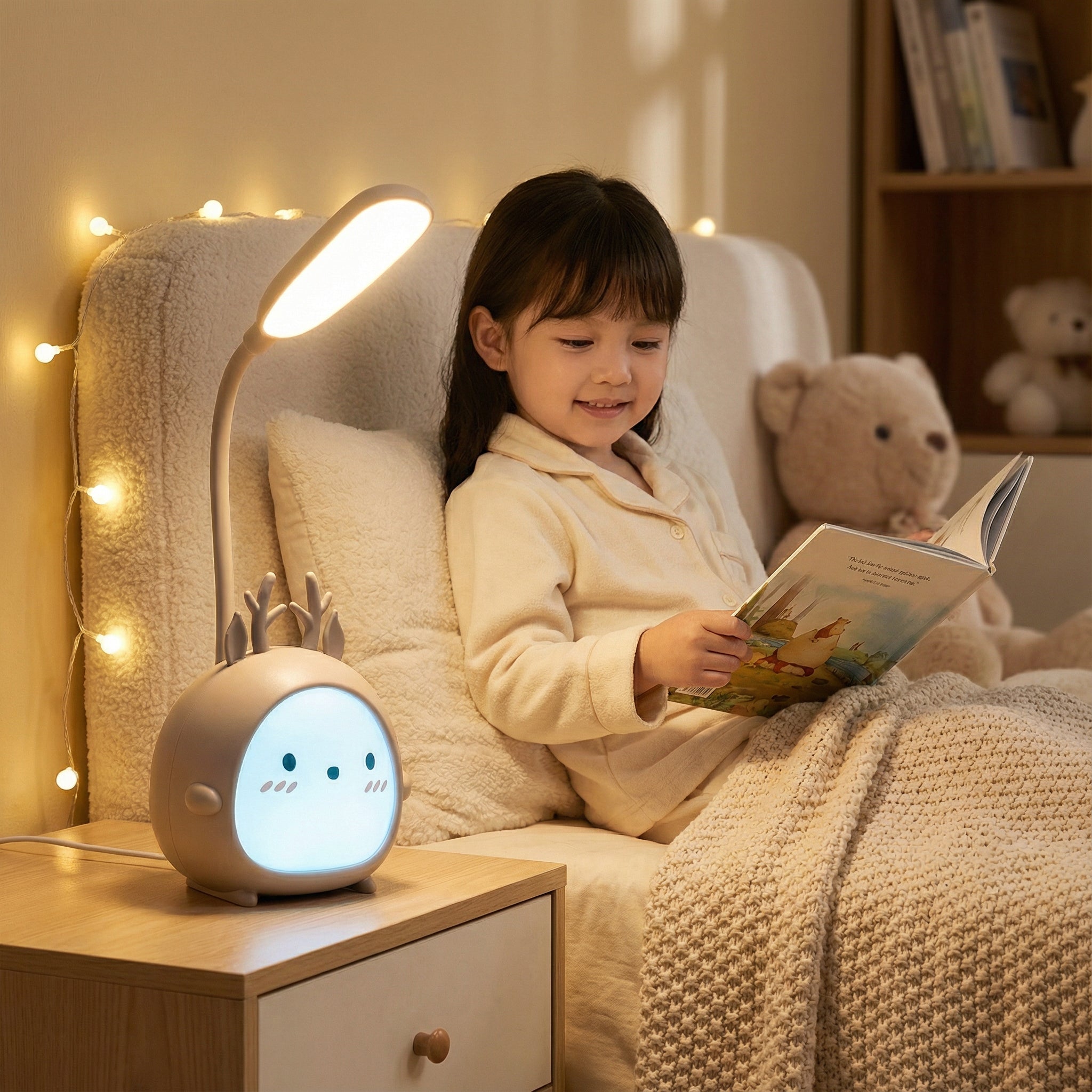 Wiederaufladbare Kinderlampe mit flexiblem Arm und LED-Beleuchtung – Schreibtischlampe für Kinderzimmer | Sansoti