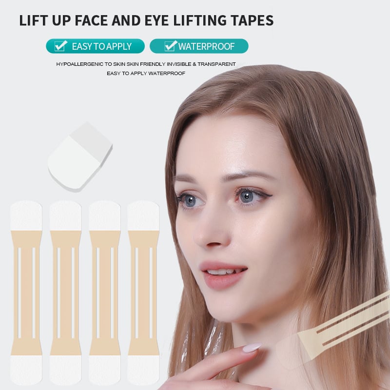 Bandes de lifting du cou pour une ligne du cou raffermie et une apparence rajeunie - raffermissement cutané invisible antirides | Sansoti