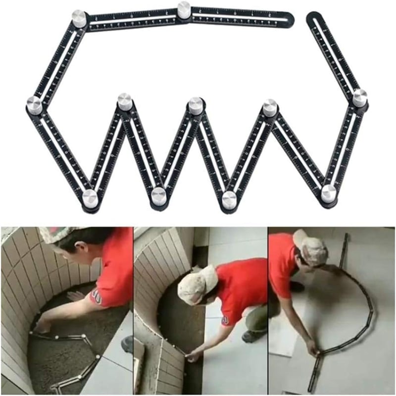 Adjustable Angle Finder for DIY Enthusiasts with 6 or 12 Flexible Segments for Accurate Angle Measurements | Sansoti