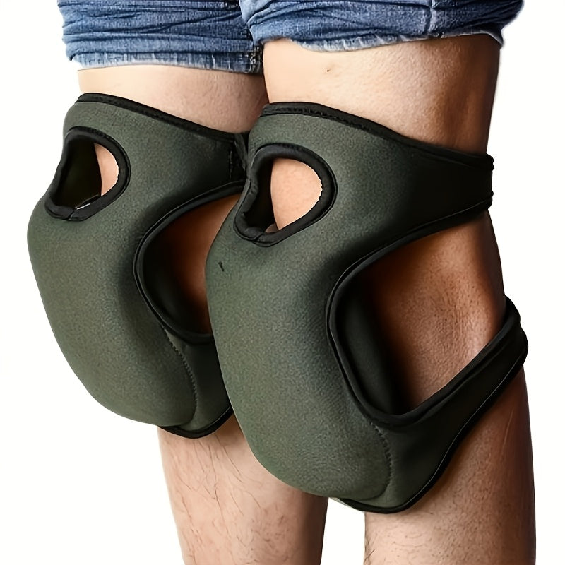 Ergonomische Knieschoner-Set für Gartenarbeit Heimwerken und Bodenarbeiten mit verstellbaren Riemen Bequemes Knien | Sansoti