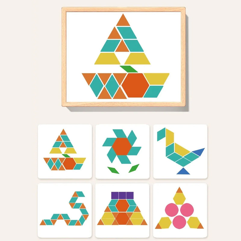 Magnetische Houten Bouwblokken met Voorbeeldkaarten 180/200-delig Educatief Speelgoed voor Kinderen 3+ Jaren met Opbergdoos STEM Ontwikkelingsspel Ruimtelijk Inzicht Fijne Motoriek Creatief Bouwen | Sansoti