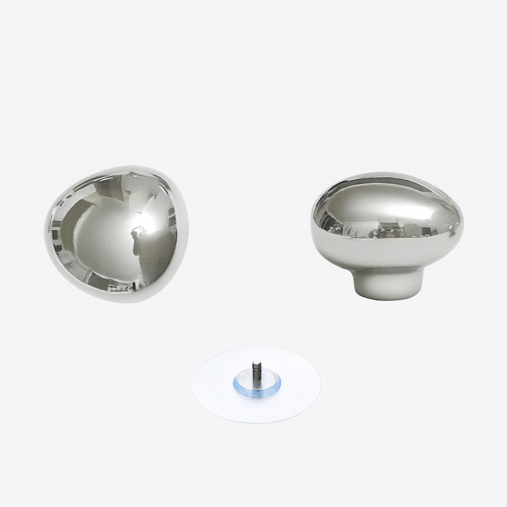 Patère murale goutte chrome céramique argent set de 2 hall salle de bain moderne | Restfield