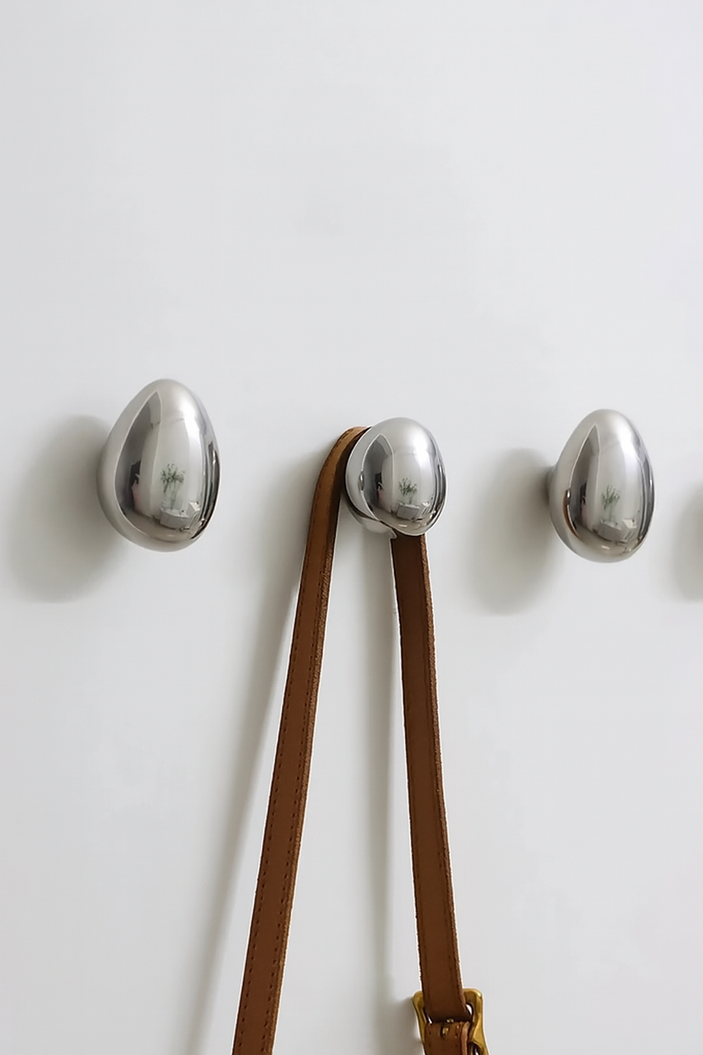 Patère murale goutte chrome céramique argent set de 2 hall salle de bain moderne | Restfield