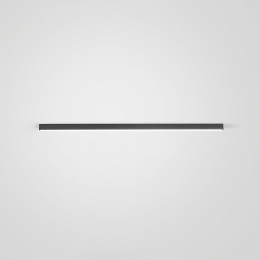 Modern Linear LED Ceiling Light Black Metal 60-120cm Energy-Efficient Dimmable Sleek Design for Living Room | Sansoti
