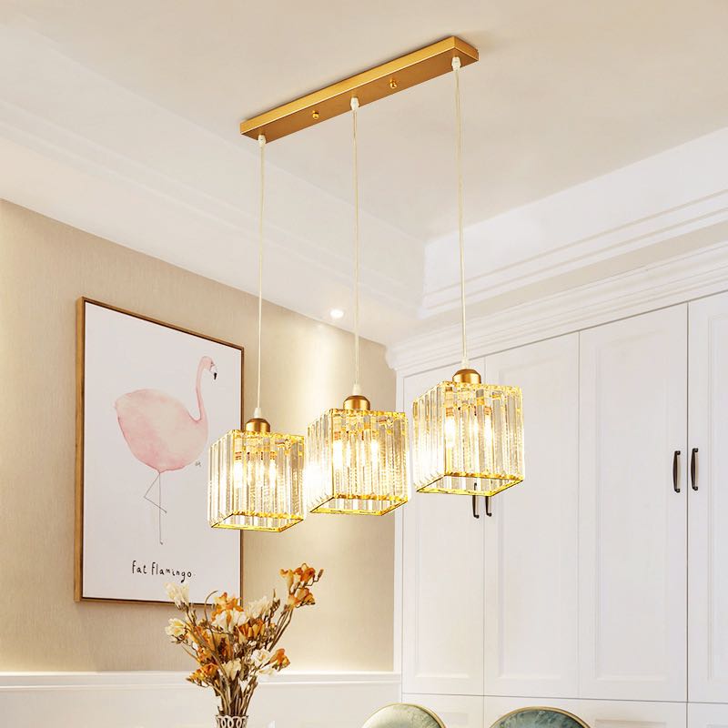 Hanglamp Glas Metaal Verstelbaar Cilindervorm Modern Design Woonkamer Eetkamer Slaapkamer Hangverlichting | Sansoti