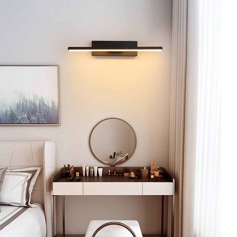 Modern LED Wall Light, Adjustable, Black and White, 30-50 cm, Accent Lighting for Hallway, Bedroom and Living Room | Sansoti