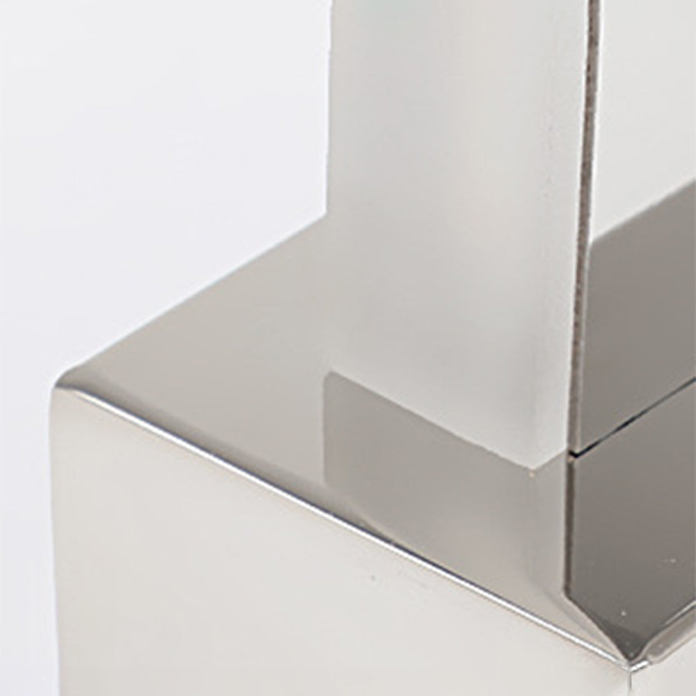 Rectangular White LED Wall Light for Bathroom Mirror, Metal, Acrylic, Modern Mirror Lighting, Splash-Proof IP44 | Sansoti
