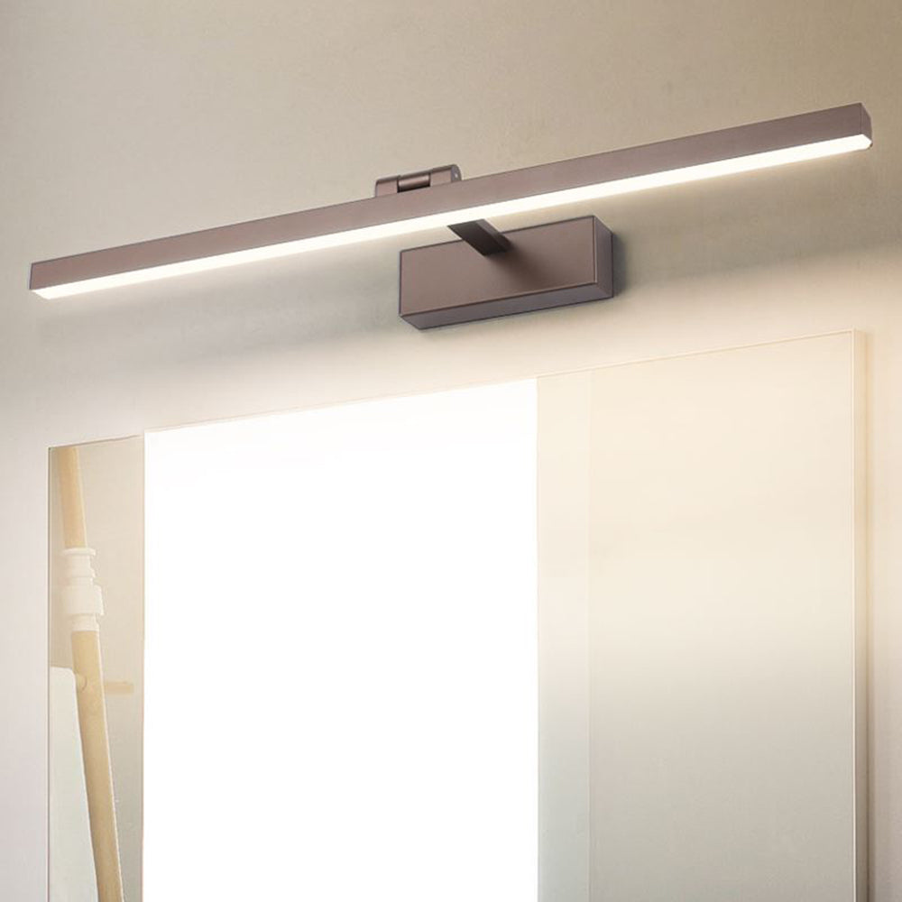 Adjustable LED Wall Light Metal Black White Brown Bathroom Mirror Bedroom Living Room Modern Design Reading Lamp | Sansoti